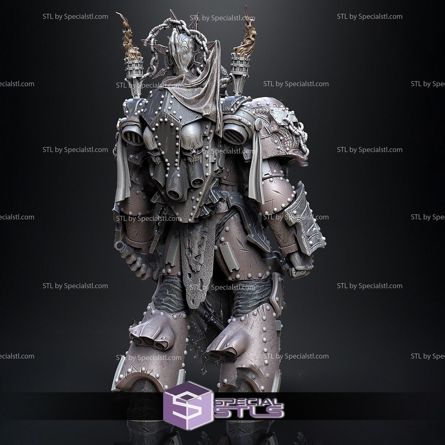 Chaos Colonel Warhammer 40k STL files