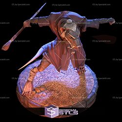 Splinter 3D Model Action Pose