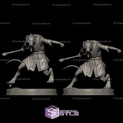 Splinter 3D Model Action Pose