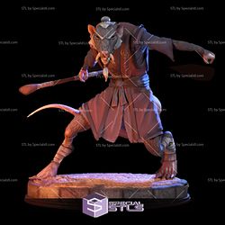 Splinter 3D Model Action Pose