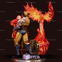 Wolverine and Jean Grey 3D Model from X Men