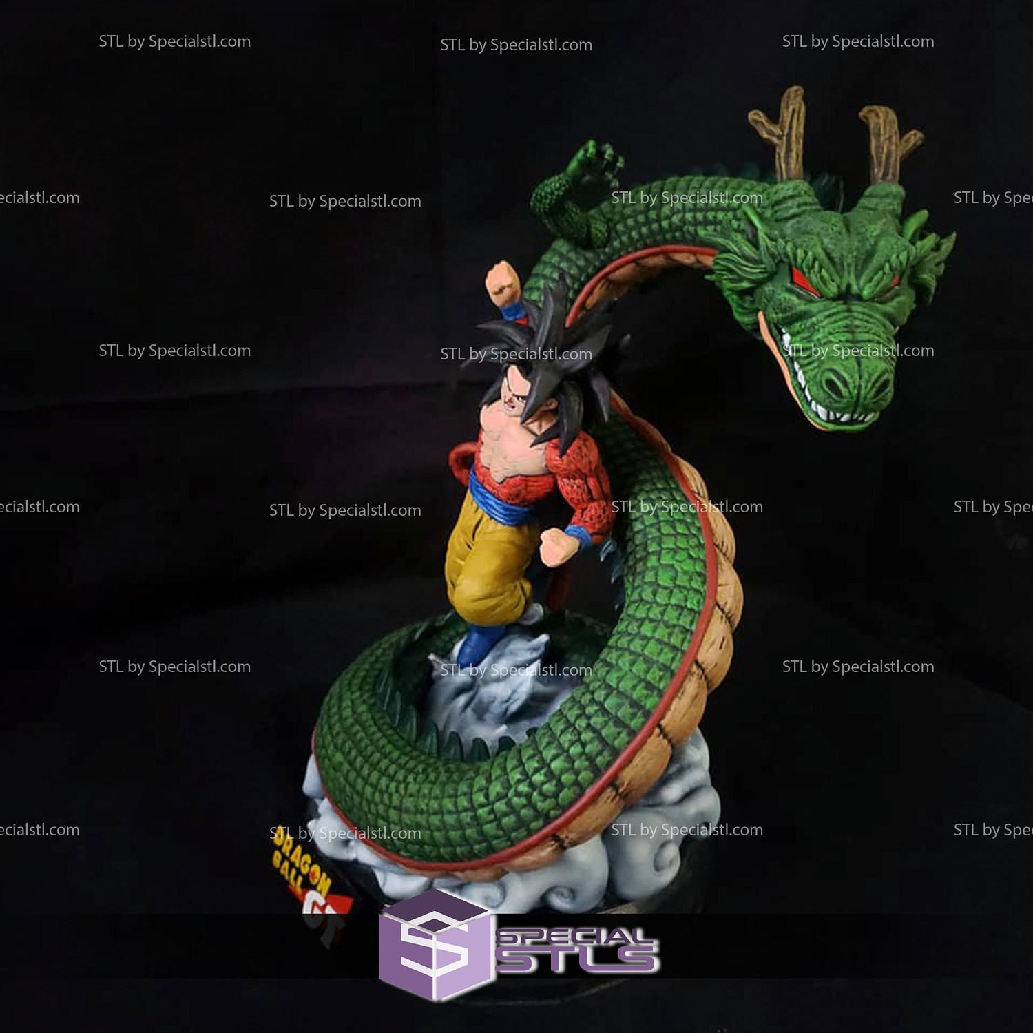 Goku SSJ4 and Shenlong from DragonBall GT