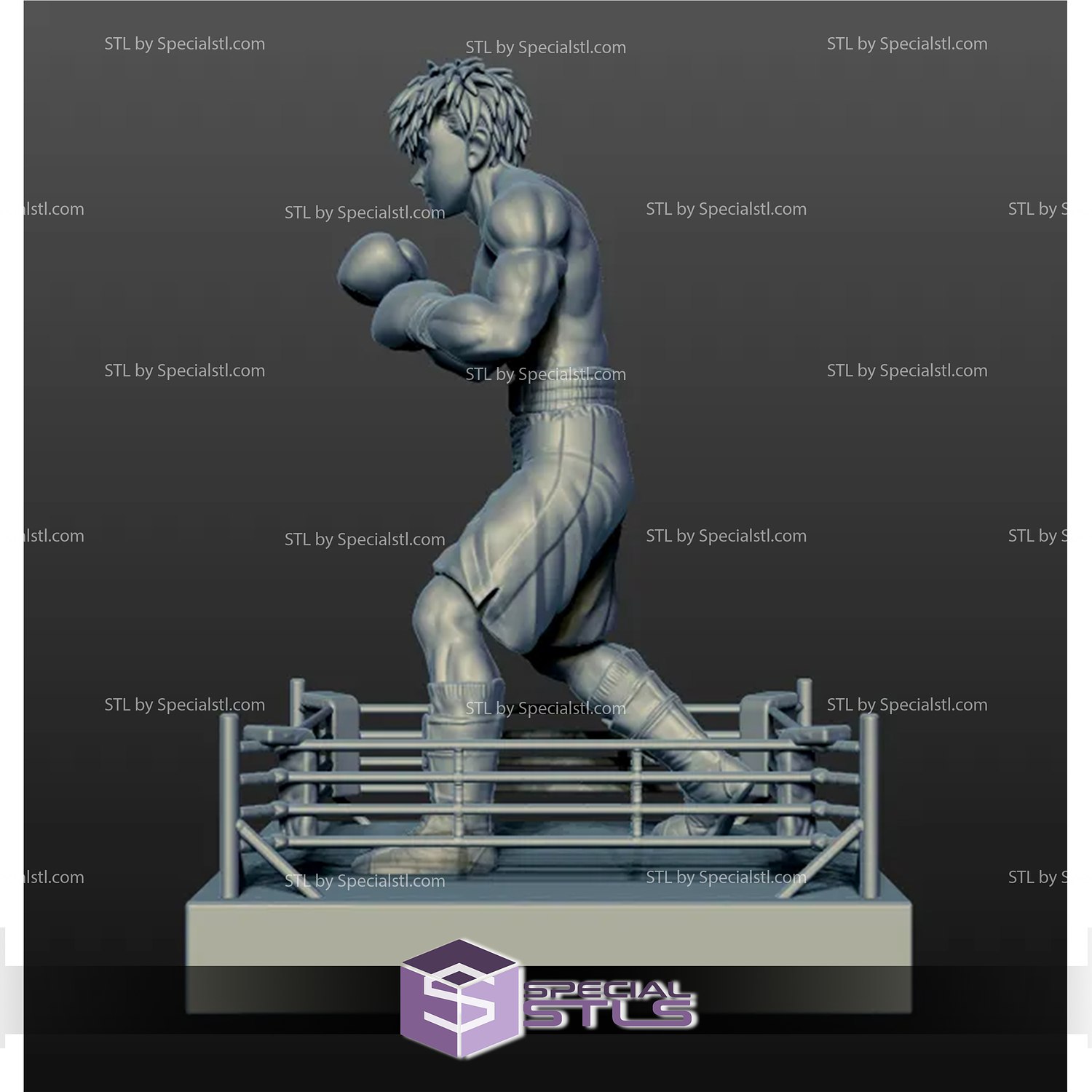 Hajime no Ippo figure 3D print model Modelo de Impressão 3D in