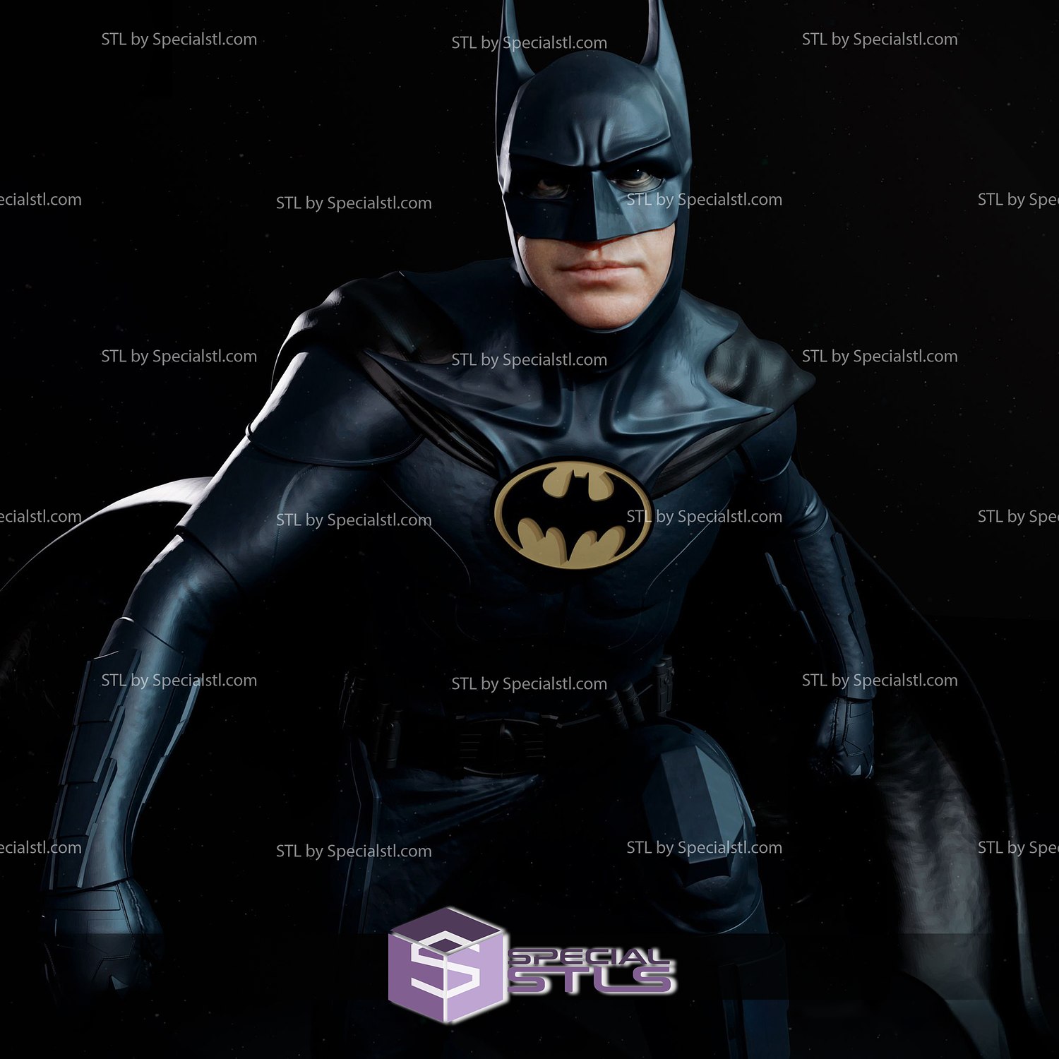 Batman Michael Keaton STL Files V3 from The Flash 2023 3D Printing Figurine