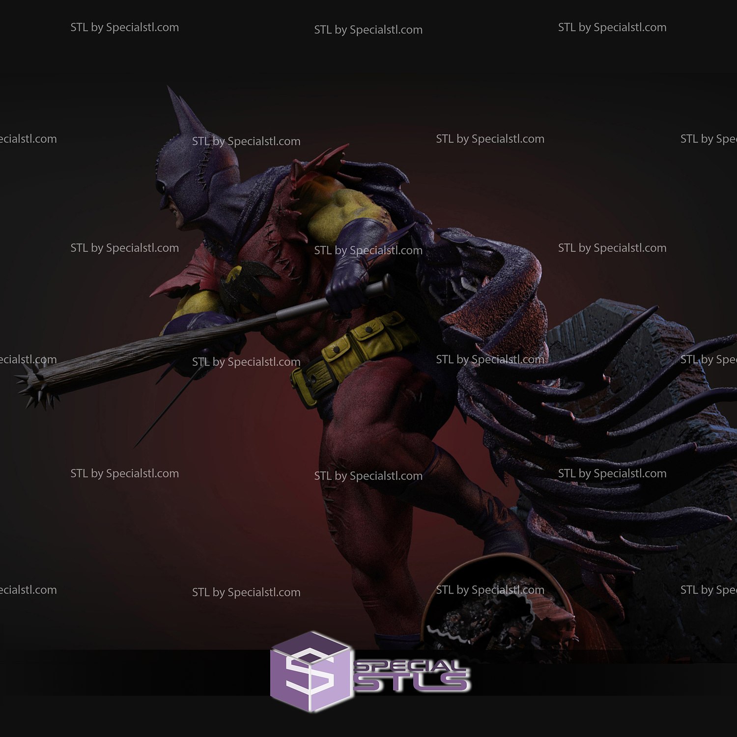 Batman of Zur-En-Arrh STL Files DC Hero 3D Printing Figurine