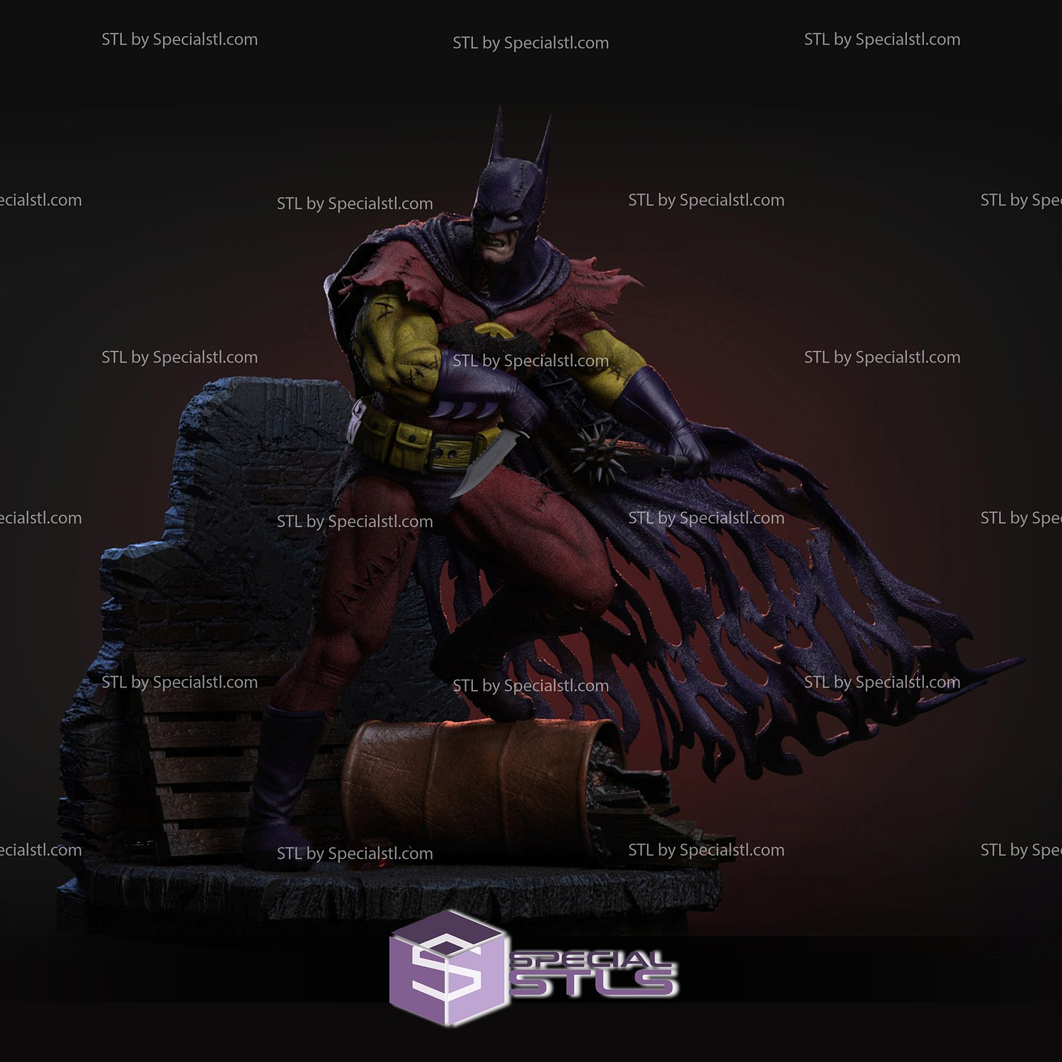 Batman of Zur-En-Arrh STL Files DC Hero 3D Printing Figurine