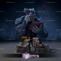 Beast X Men Reading Bust STL Files 3D Printing Figurine