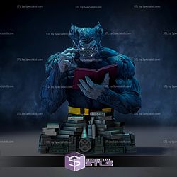 Beast X Men Reading Bust STL Files 3D Printing Figurine