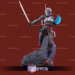 Bo Katan Kryze STL Files V3 from Star Wars 3D Printing Figurine