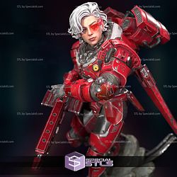 Captain Lily Scifi Girl 3D Printing Figurine STL Files Fanart