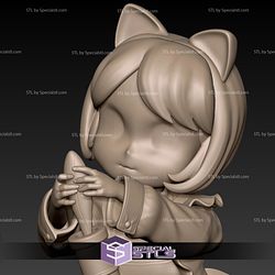 Catgirl Mortar Maid Fanart 3D Printing Figurine STL Files