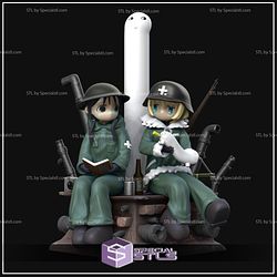 Chito and Yuuri 3D Printing Figurine Shoujo Shuumatsu Ryokou STL Files