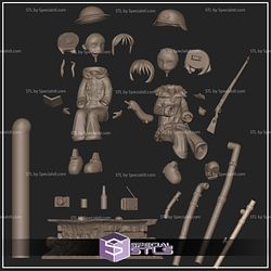 Chito and Yuuri 3D Printing Figurine Shoujo Shuumatsu Ryokou STL Files