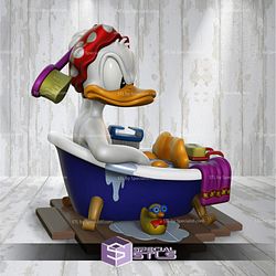 Donald Duck Bath STL Files Disney 3D Printing Figurine