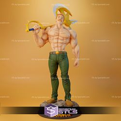 Escanor 3D Printing Figurine V2 from Seven Deadly Sins STL Files