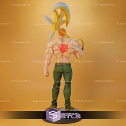 Escanor 3D Printing Figurine V2 from Seven Deadly Sins STL Files