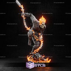 Ghost Rider Action Pose 3D Printing Figurine STL Files
