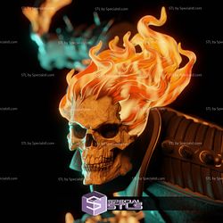 Ghost Rider Action Pose 3D Printing Figurine STL Files