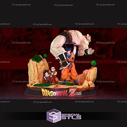 Goku and Nappa V2 3D Printing Figurine Dragonball STL Files
