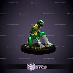 Green Ranger 3D Printing Figurine Prepare Pose Power Ranger STL Files