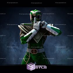 Green Ranger STL Files V3 Standing Power Ranger 3D Printable
