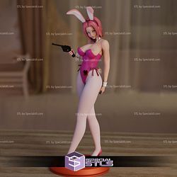 Kallen Stadtfeld Bunny 3D Printing Figurine Code Geas Lelouch of the Rebellion Anime STL Files