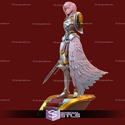 Lightning STL Files Final Fantasy 3D Printing Figurine