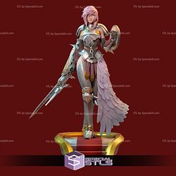 Lightning STL Files Final Fantasy 3D Printing Figurine