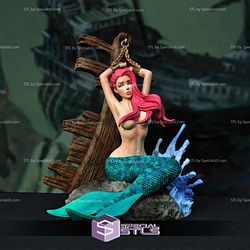 Little Mermaid Ariel NSFW STL Files Trapped Disney 3D Model