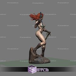 Red Sonja with NSFW STL Files 3D Printing Figurine V2