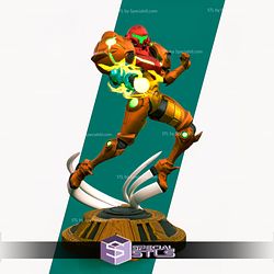 Samus Aran 2 Armor Version Metroid 3D Printing Figurine