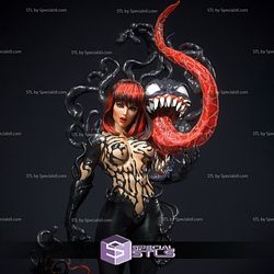 She Venom 3D Printing Figurine V2 Spiderman STL Files