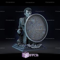 Steve Rogers Bust STL Files 3D Printing Figurine