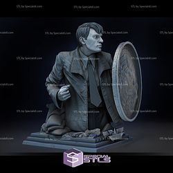 Steve Rogers Bust STL Files 3D Printing Figurine