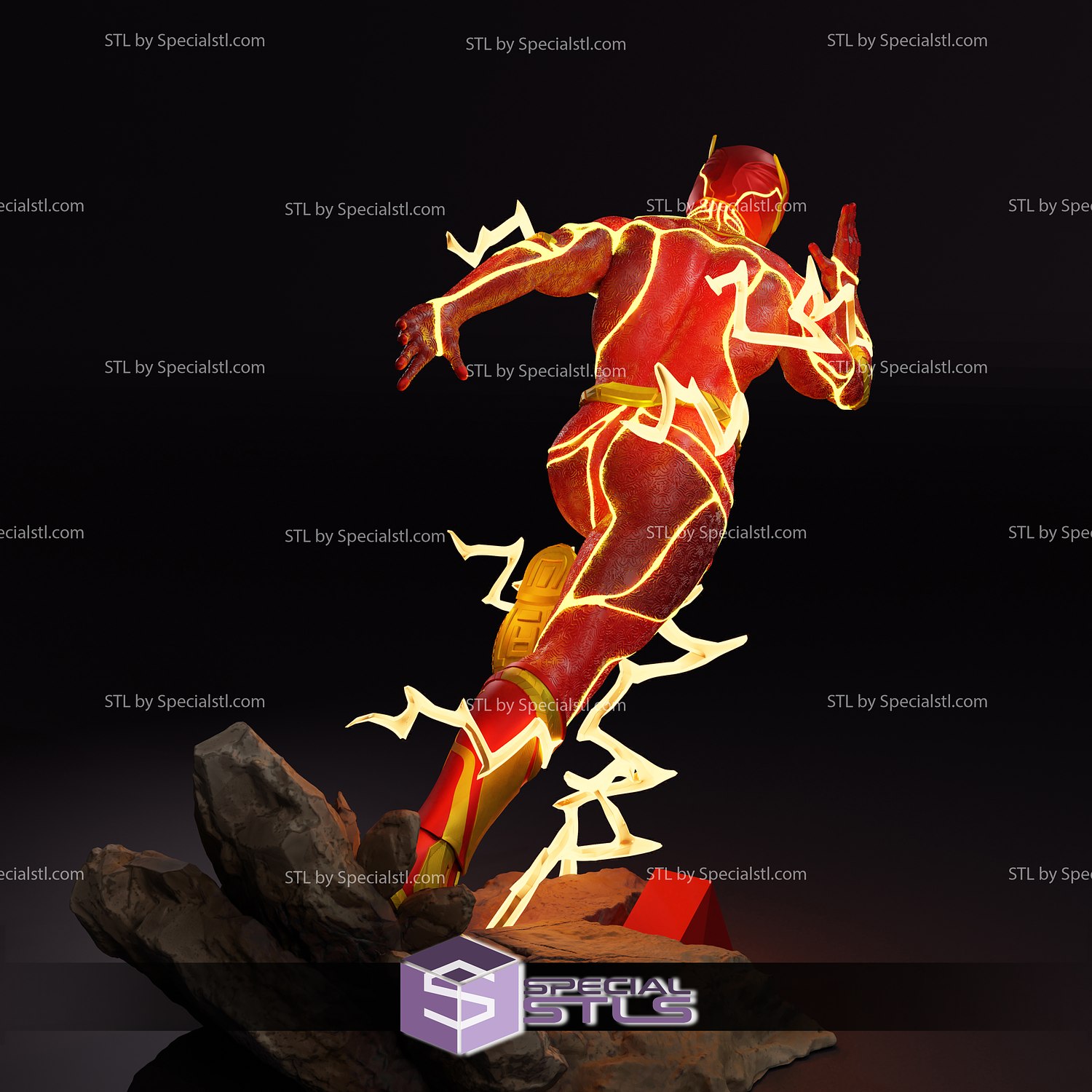 The Flash Ezra Miller Running 3D Printing Figurine STL Files