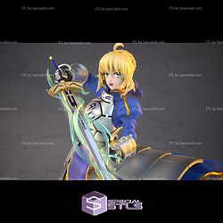 The King of Knights Artoria Pendragon STL Files Fate Stay Night 3D Printable