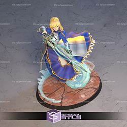 The King of Knights Artoria Pendragon STL Files Fate Stay Night 3D Printable