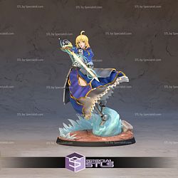 The King of Knights Artoria Pendragon STL Files Fate Stay Night 3D Printable