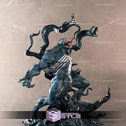 Venom STL Files Action Pose V2 3D Printing Figurine