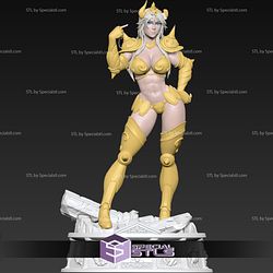 Aldebaran Taurus STL Files Female Version Saint Seiya 3D Printing Figurine