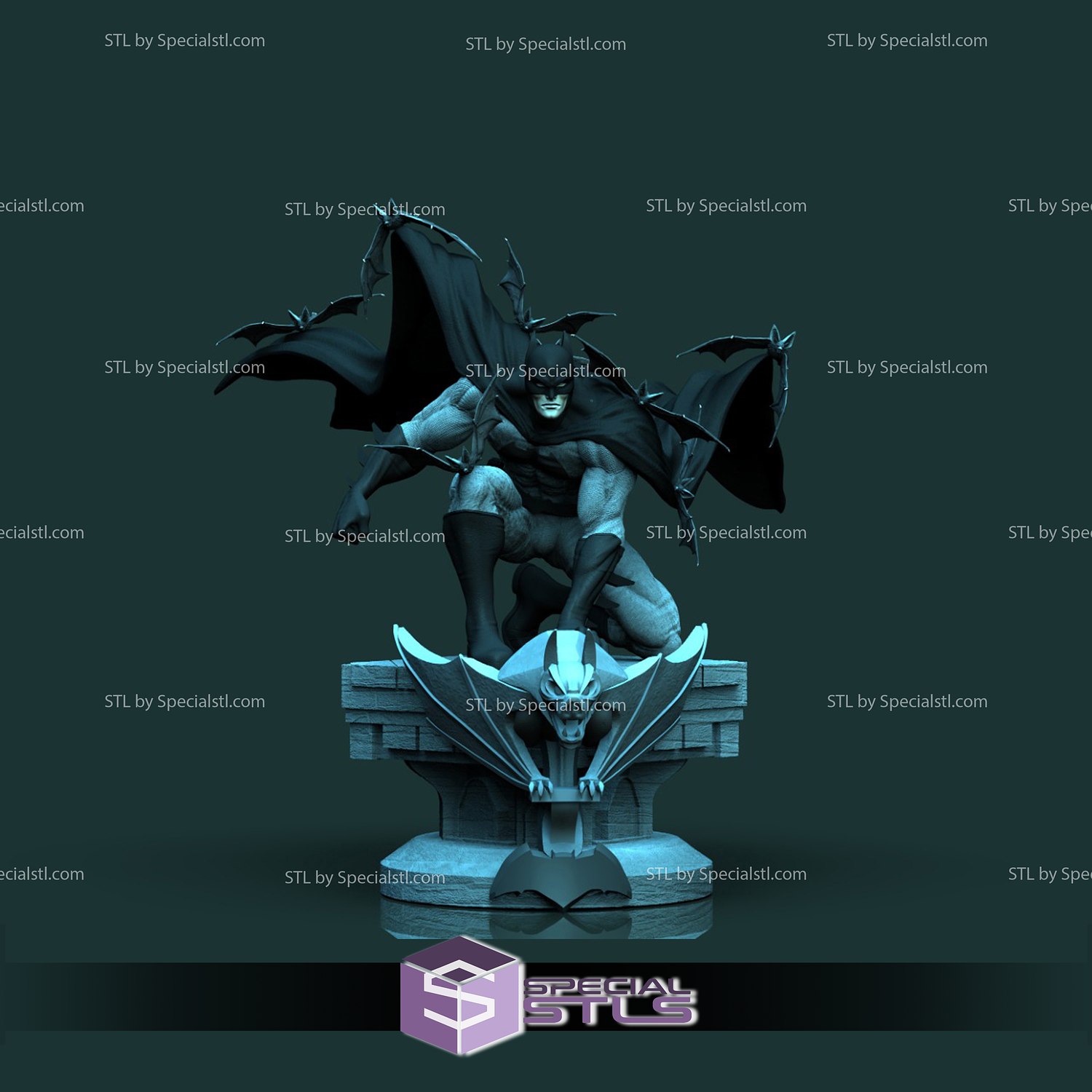 Batman Gargoyle 3D Printable STL Files from DC