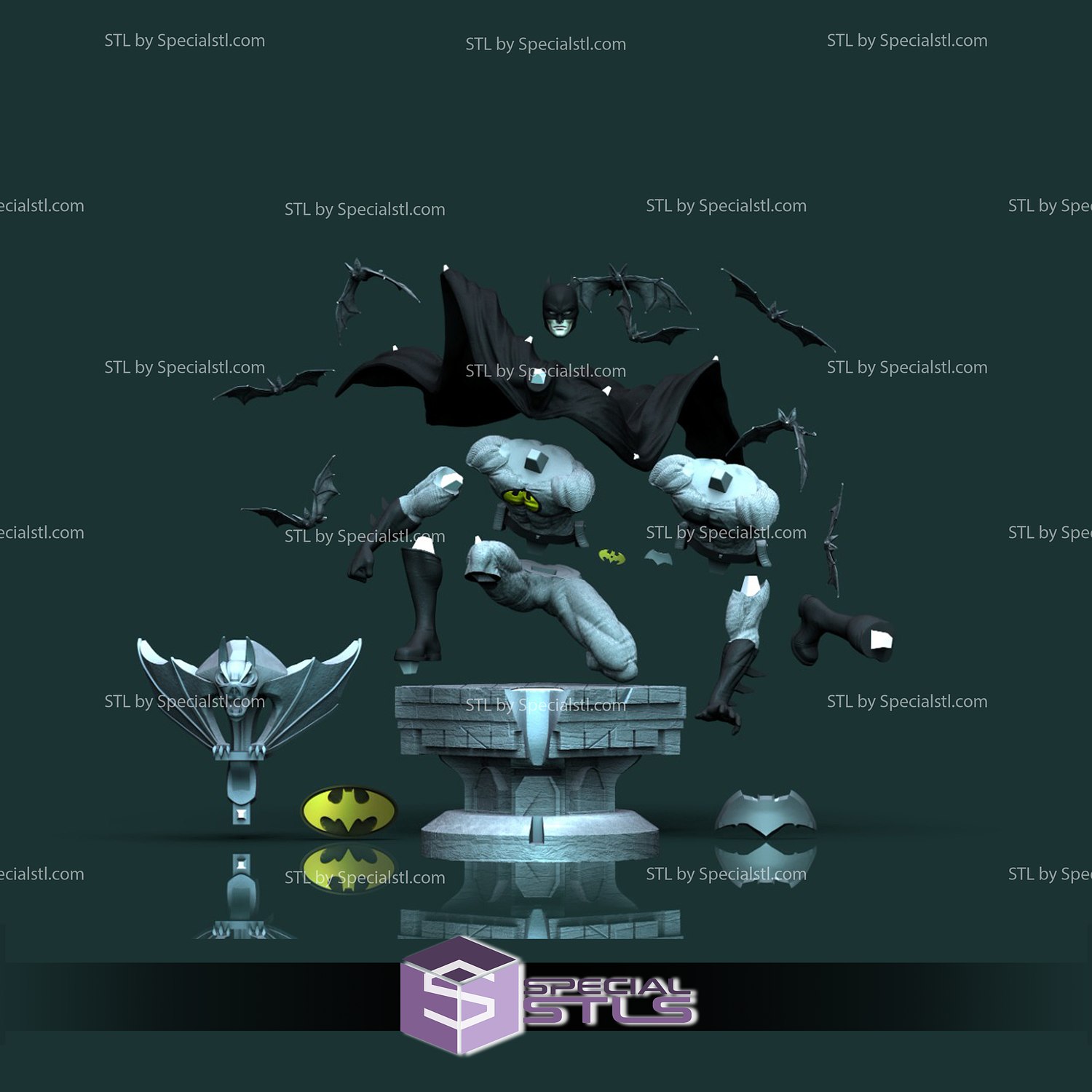 Batman Gargoyle 3D Printable STL Files from DC