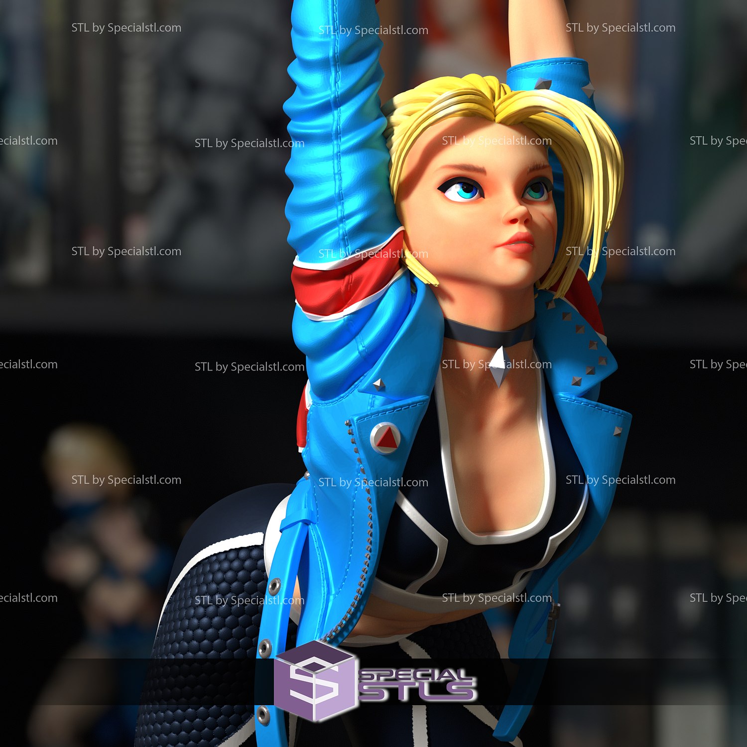 Cammy Lutador de rua 3D model 3D printable