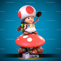 Captain Toad STL Files Super Mario 3D Printable