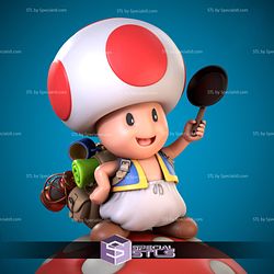 Captain Toad STL Files Super Mario 3D Printable