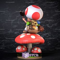 Captain Toad STL Files Super Mario 3D Printable