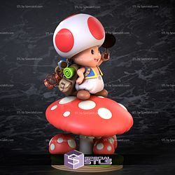 Captain Toad STL Files Super Mario 3D Printable