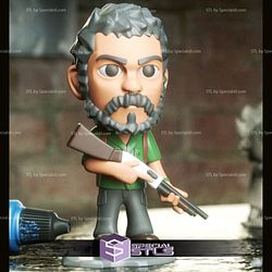 Joel STL Files 2 Version from The Last of Us 3D Model