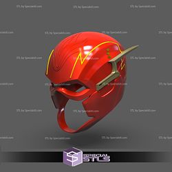 Cosplay STL Files The Flash Helmet STL Files Wearable