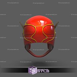 Cosplay STL Files The Flash Helmet STL Files Wearable